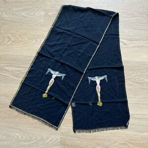 ERTÉ Vintage Art Deco Silk Scarf